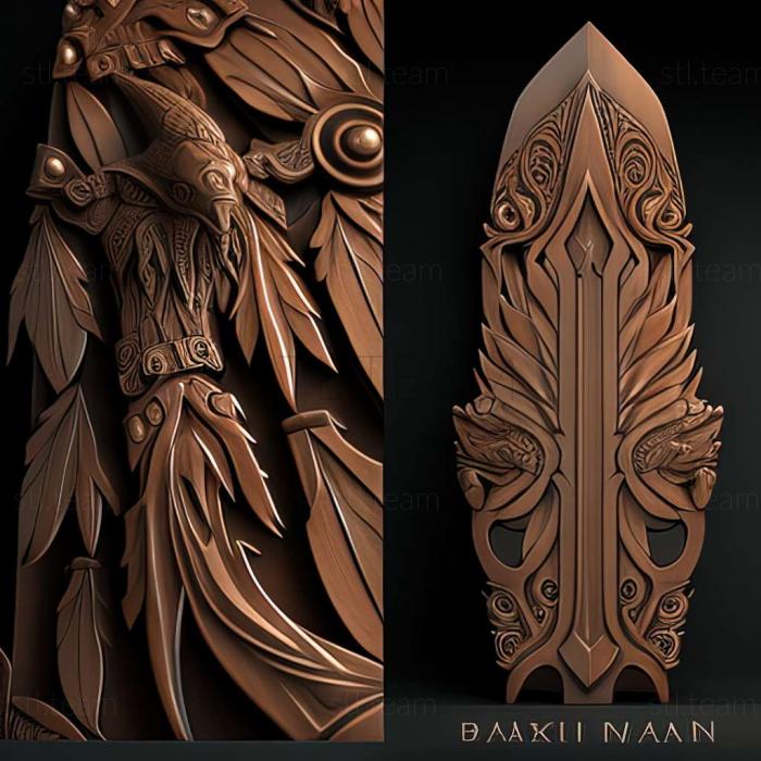 3D model KAAN Barbarians Blade game (STL)